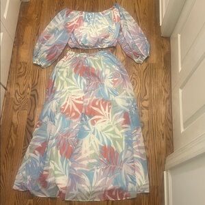 Pink Lily Pastel Floral Dress